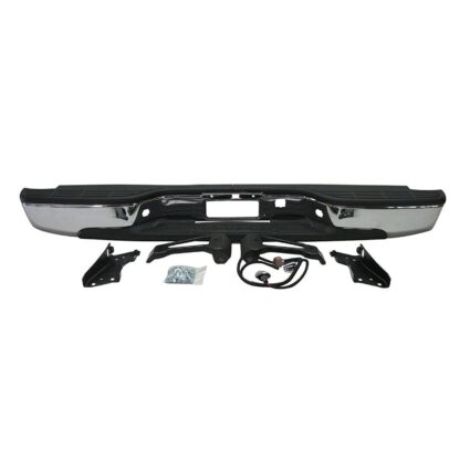Bumper Assembly Rear Chrome for Chevrolet Silverado 1500 Silverado 1500 Classic Silverado 2500 Silverado 3500 GMC Sierra 1500 Sierra 1500 Classic Sierra 2500 Sierra 3500