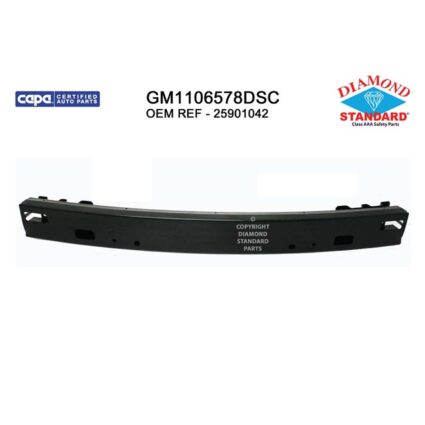 Bumper Cover Reinforcement Rear CAPA for Chevrolet Malibu Pontiac G6