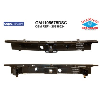 Bumper Cover Reinforcement Rear CAPA for Cadillac Escalade Escalade ESV Chevrolet Suburban 1500 Suburban 2500 Tahoe GMC Yukon Yukon XL 1500