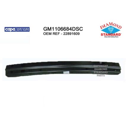 Bumper Cover Reinforcement Rear CAPA for Chevrolet Equinox GMC Terrain