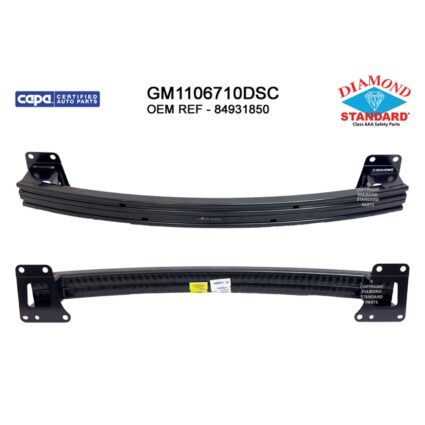 Bumper Cover Reinforcement Rear w/o Trailer Hitch CAPA for Cadillac XT5 Chevrolet Blazer GMC Acadia