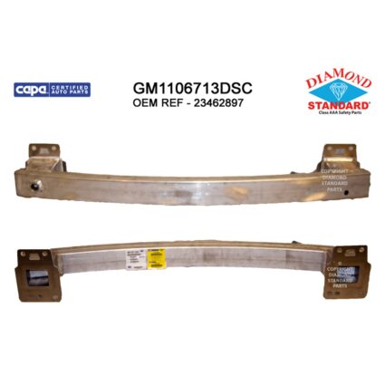 Bumper Cover Reinforcement Rear CAPA for Chevrolet Equinox 2018–2024