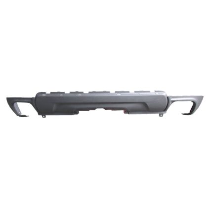 Bumper Cover Rear Lower w/Dual Exhaust w/Chrome Molding Textured CAPA for Chevrolet Equinox LTZ 2016