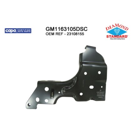 Bumper Support Rear Right Mounting Bracket CAPA for Chevrolet Silverado 1500 Silverado 1500 LD