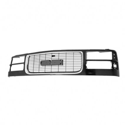 Grille Center w/o Sport Package w/Composite Headlamps Black w/Chrome Assembly for GMC C1500 C1500 Suburban C2500 C2500 Suburban C3500 K1500 K1500 Suburban K2500 K2500 Suburban K3500 Sierra 1500 Sierra 2500 Sierra 3500 Yukon