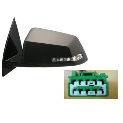 Door Mirror Assembly Left Power Heated w/Signal Power Fold Mirror 2nd Design for Saturn Outlook 2008–2010