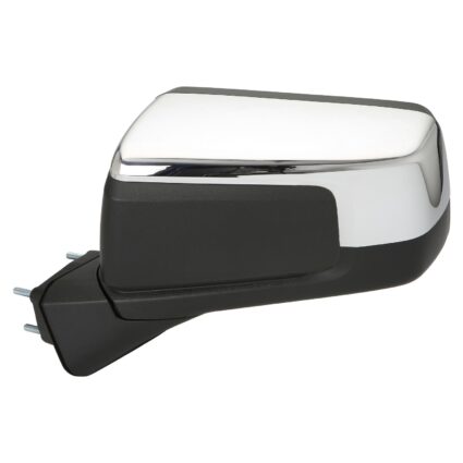 Door Mirror Assembly Left Power Folding Manual Folding Standard w/o BSD w/o Auto Dimming w/o Lamp w/Cover Chrome for Chevrolet Silverado 1500 Silverado 1500 LTD