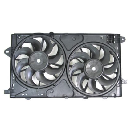 Engine Cooling Fan Assembly 1st Design To 3-22-10 Motor/Blade/Shroud Dual Fan Assembly for Buick Allure LaCrosse Regal