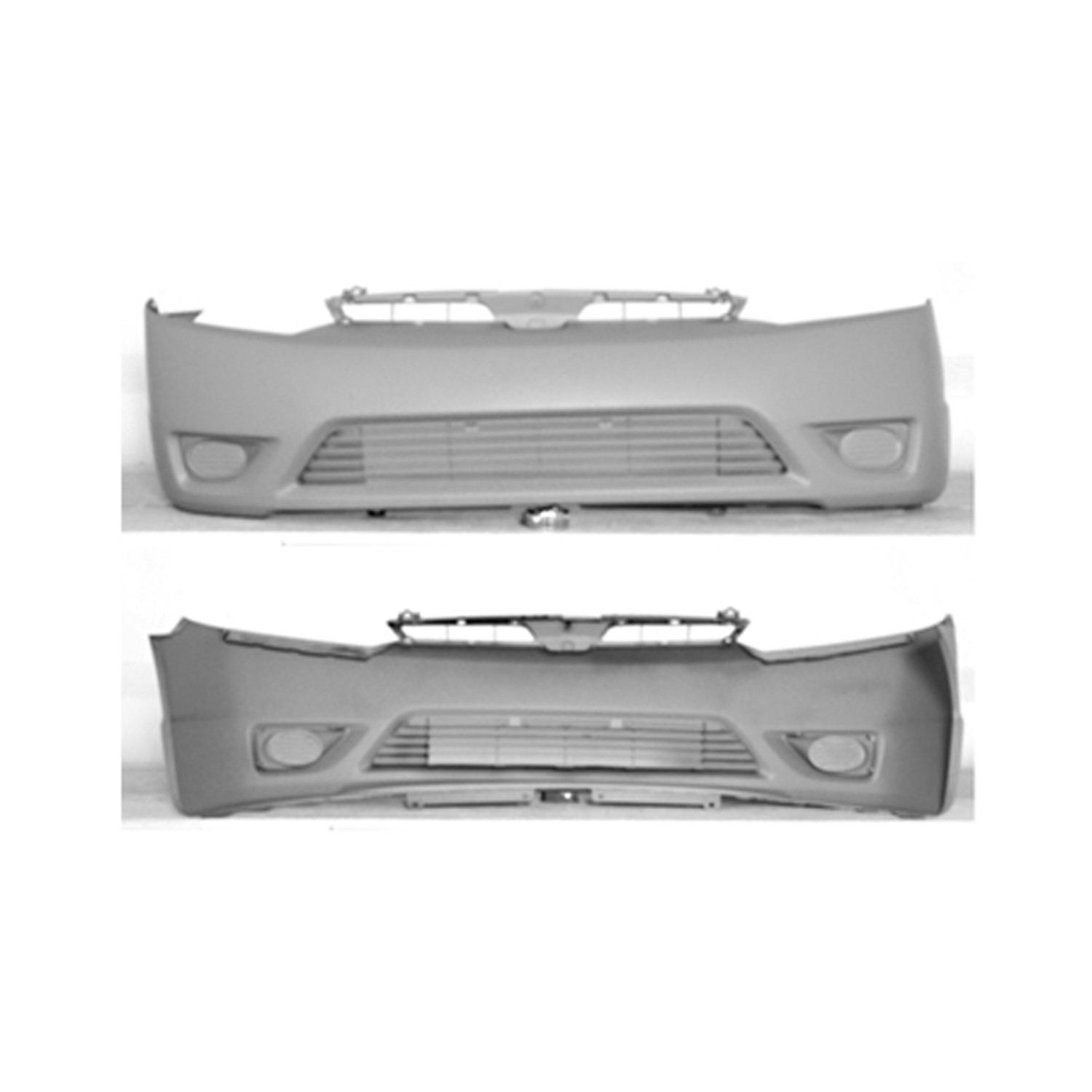 Bumper Cover Front Primed for Honda Civic Coupe LX EX DX Si GX EXS LXS
