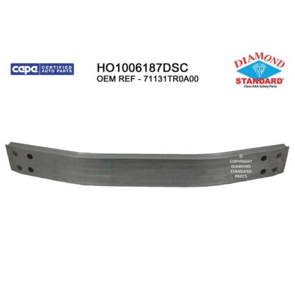 Bumper Cover Reinforcement Front CAPA for Honda Civic 2012–2013