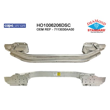 Bumper Cover Reinforcement Front Aluminum CAPA for Honda Accord 2023–2024