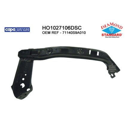 Bumper Cover Reinforcement Front Right Upper Side CAPA for Honda CR-V 2005–2006
