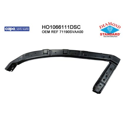 Bumper Bracket Front Left Upper Cover Bracket CAPA for Honda Civic Coupe 2006–2011