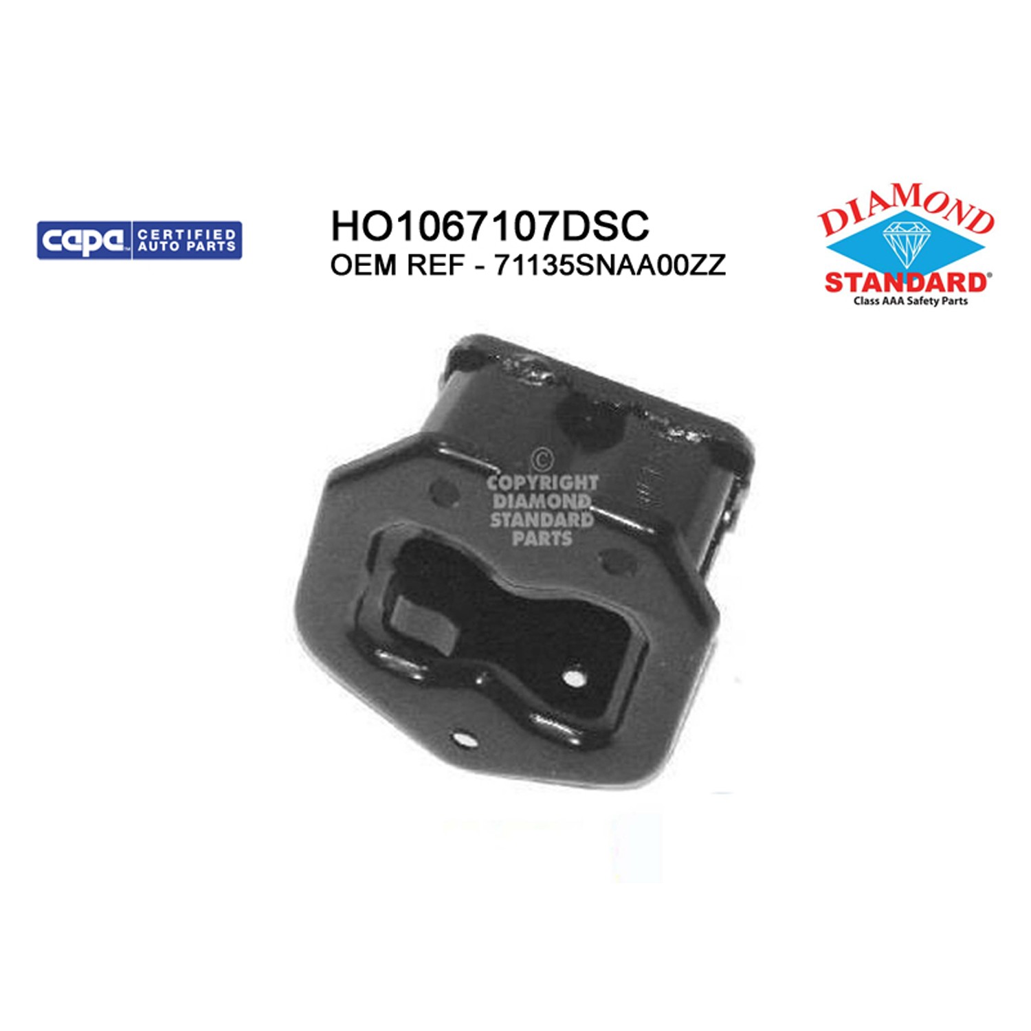 Bumper Bracket Front Right CAPA for Honda Civic Hybrid Hybrid-L 2006–2011