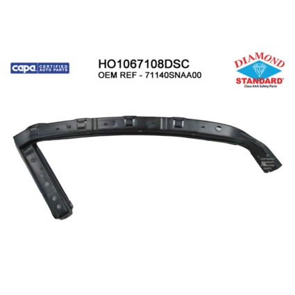 Bumper Bracket Front Right Upper CAPA for Honda Civic Hybrid Hybrid-L 2006–2011
