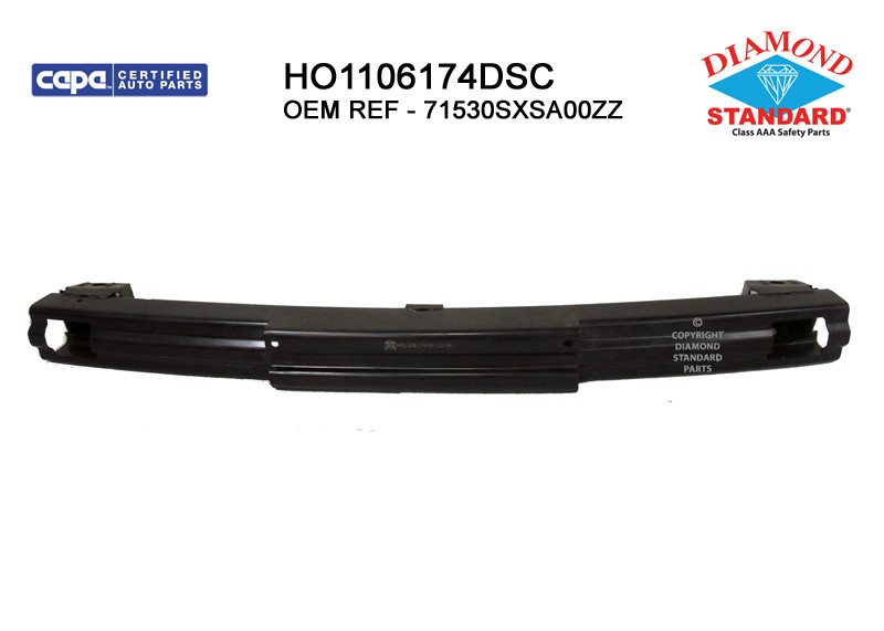 Bumper Cover Reinforcement Rear CAPA for Honda CR-V 2007–2011