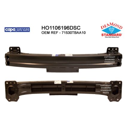 Bumper Cover Reinforcement Rear CAPA for Honda Civic 2016–2021