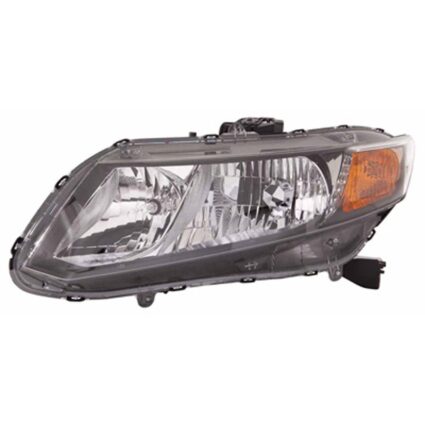 Headlight Assembly Composite Left CAPA for Honda Civic Sedan Coupe 2012