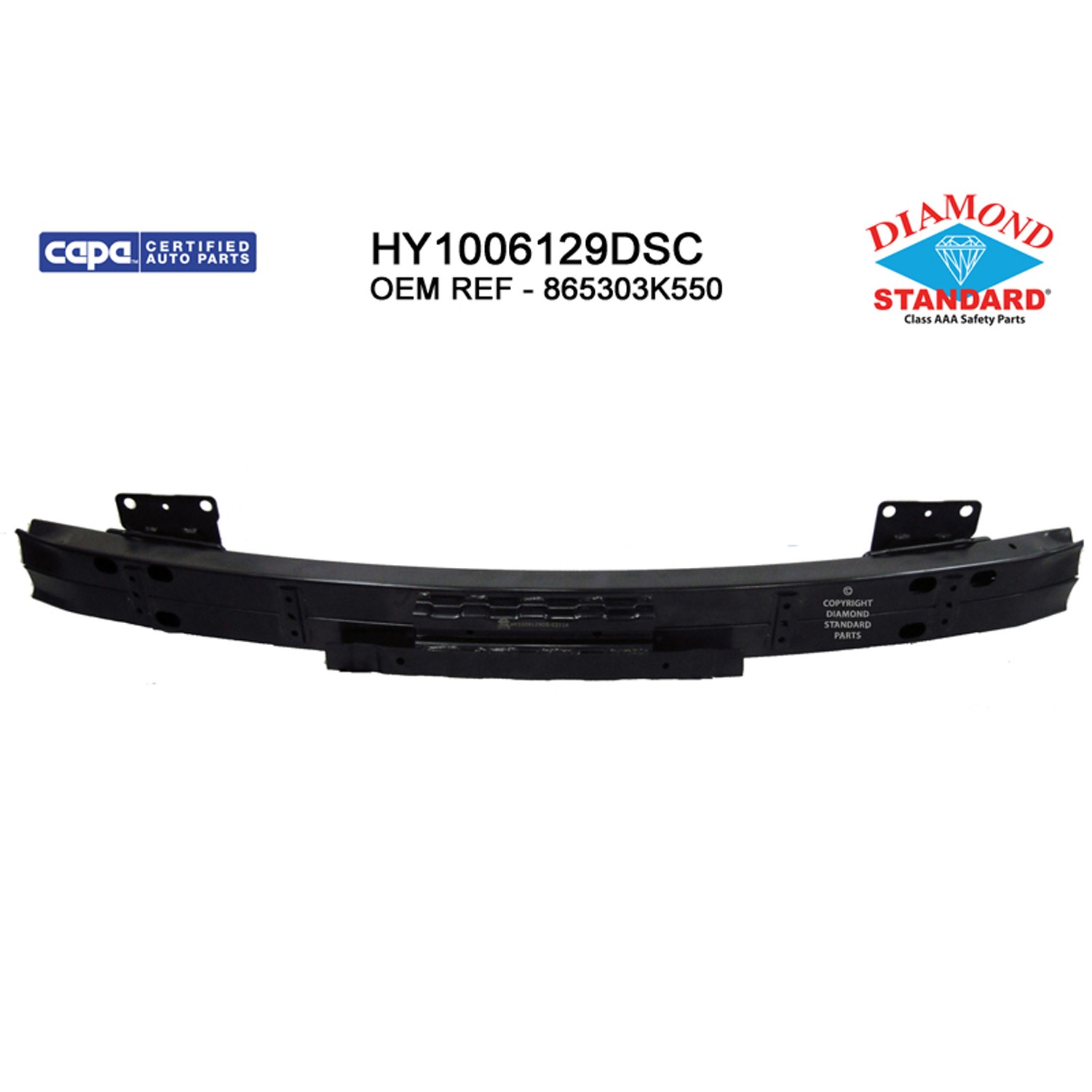 Bumper Cover Reinforcement Front CAPA for Hyundai Sonata 2009–2010