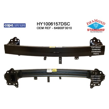 Bumper Cover Reinforcement Front w/Intelligent Cruise Cont USA Built CAPA for Hyundai Elantra Sedan 2017–2020