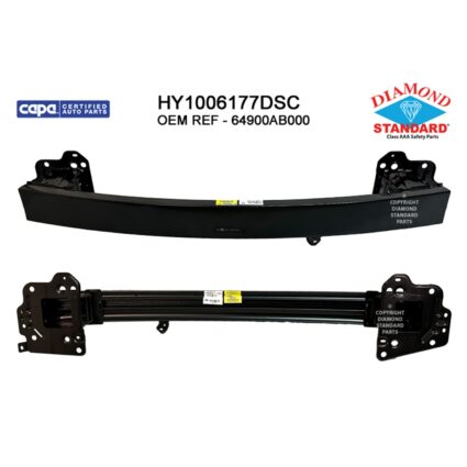 Bumper Cover Reinforcement Front w/o Radar Cruise Control USA Built CAPA for Hyundai Elantra 2021–2023