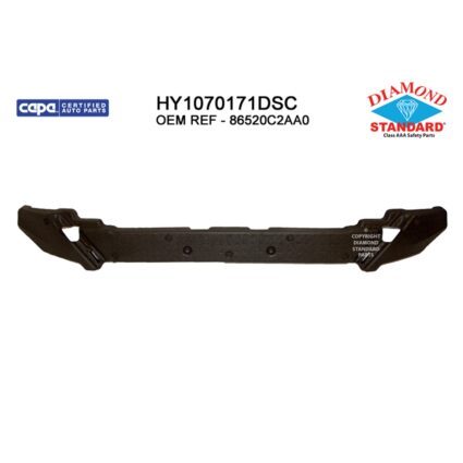 Bumper Impact Absorber Front CAPA for Hyundai Sonata SEL GLS Limited Eco Limited 2.0T GL SE 2018–2019