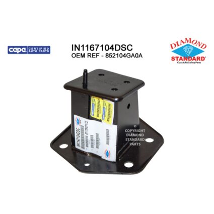 Bumper Bracket Rear Right CAPA for INFINITI Q50 2014–2023