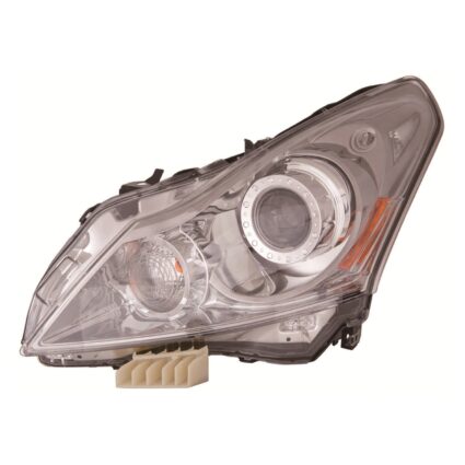 Headlight Assembly Composite Left CAPA for INFINITI G25 G37