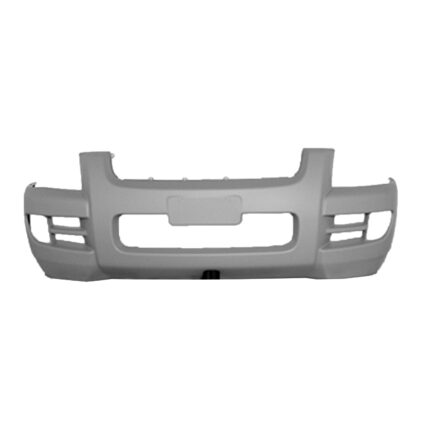 Bumper Cover Front Bar Type Grille w/o Luxury Pkg w/o Flares Primed CAPA for Kia Sportage LX LX Convenience LX Luxury 2005–2010