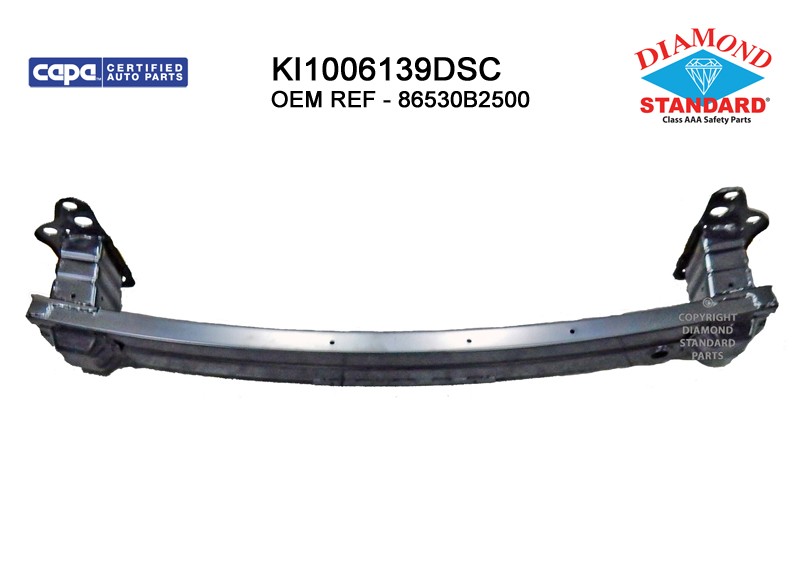 Bumper Cover Reinforcement Front w/o Adaptive Cruise Control CAPA for Kia Soul 2014–2019