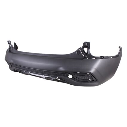 Bumper Cover Rear w/Chrome Center Moulding Textured for Kia Seltos S LX EX SX Turbo SX 2021–2023