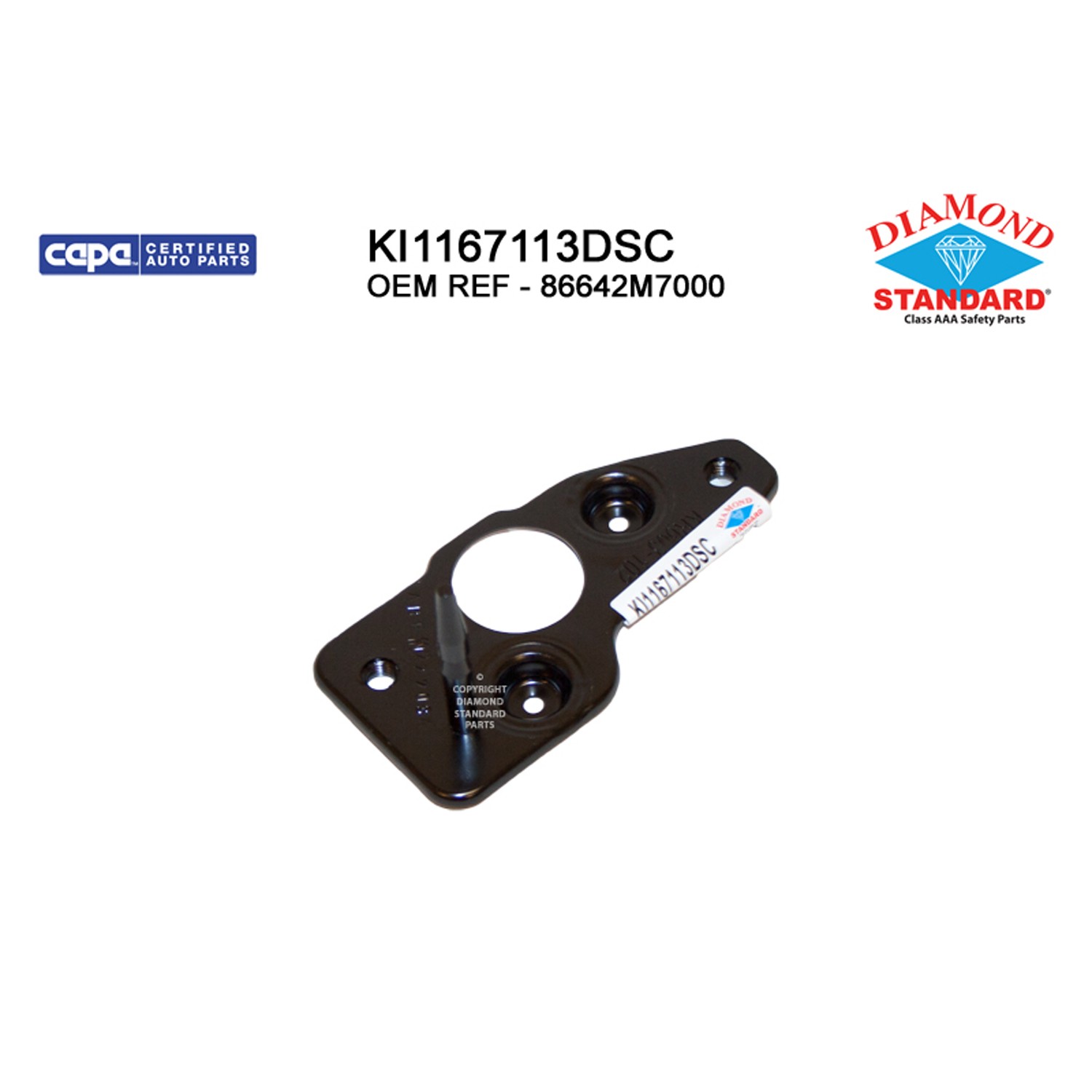 Bumper Bracket Rear Right CAPA for Kia Forte 2019–2021