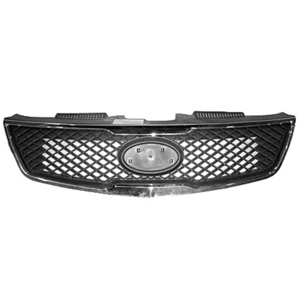 Grille Assembly w/Chrome Molding CAPA for Kia Forte 2010