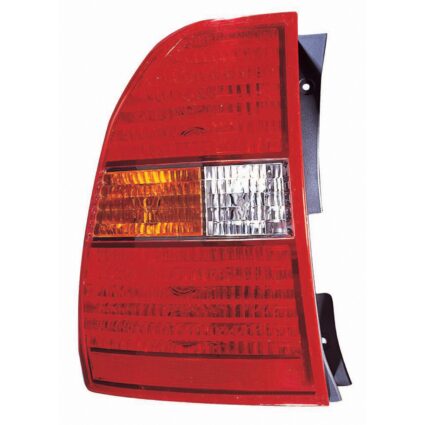 Tail Light Assembly Left Orange/Clear Center CAPA for Kia Sportage 2005–2010