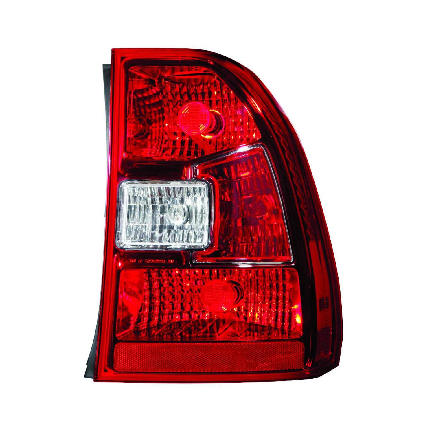 Tail Light Housing Left Red/Clear Center Includes Lens for Kia Sportage 2009–2010