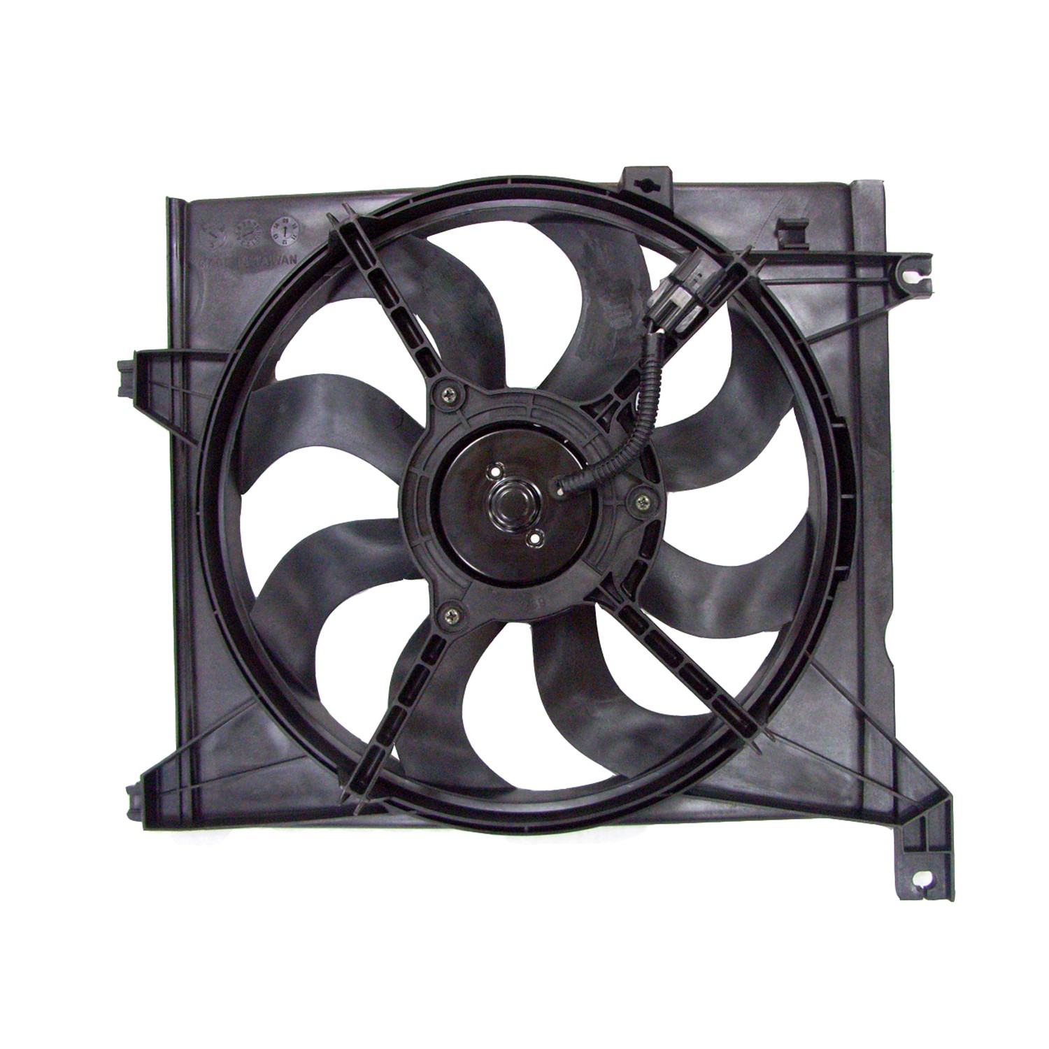 Engine Cooling Fan Assembly Left Includes Motor/Blade/Shroud Late Design for Kia Spectra 2005–2009