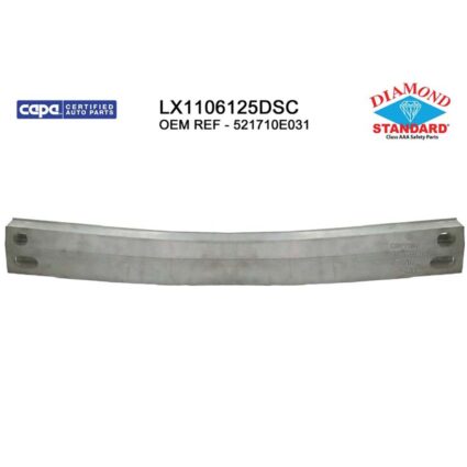 Bumper Cover Reinforcement Rear Canada/Japan Built CAPA for Lexus RX350 2010–2015