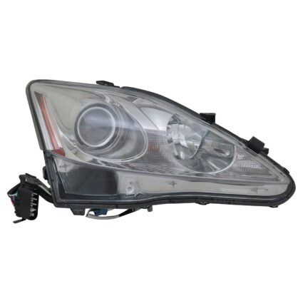 Headlight Lens Housing Right Halogen CAPA for Lexus IS250 IS350