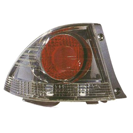 Tail Light Housing Right Quarter Panel Mounted Dark Metallic Includes Lens for Lexus IS300 Sedan 2002–2003