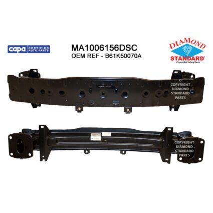 Bumper Cover Reinforcement Front CAPA for Mazda 3 Sedan Hatchback 2017–2018