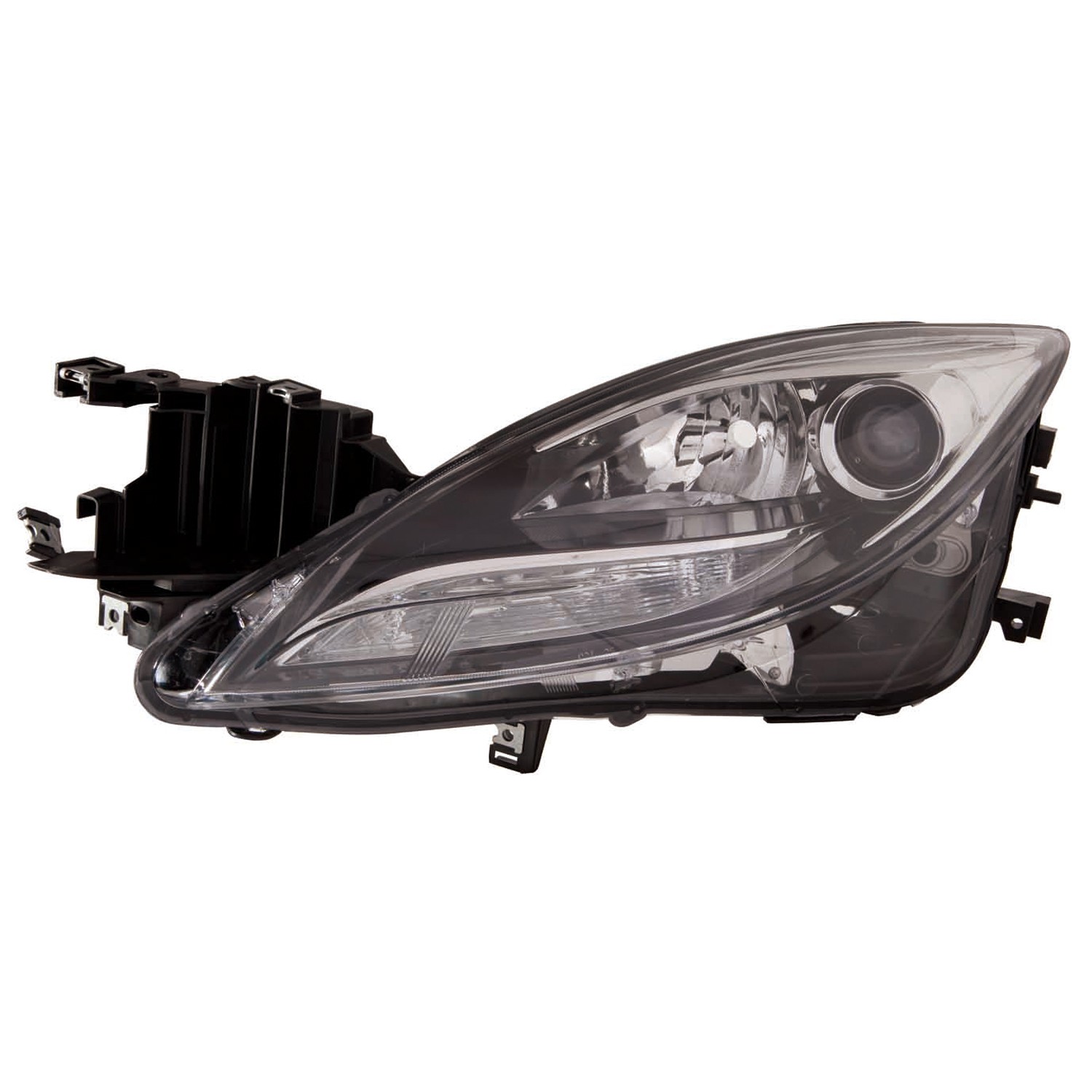 Headlight Lens Housing Left Halogen CAPA for Mazda 6 2011–2013