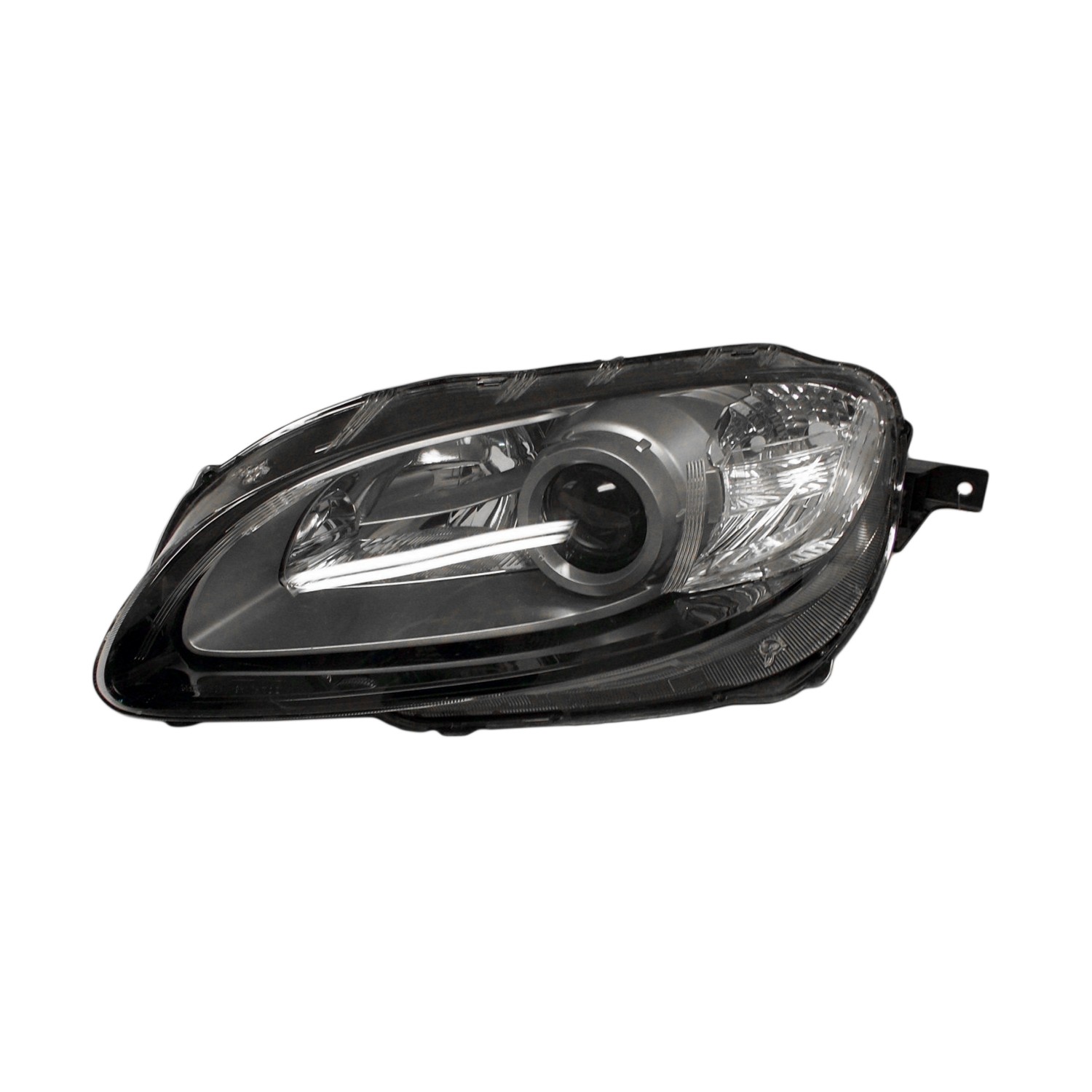 Headlight Lens Housing Left Halogen Silver Bezel for Mazda MX-5 Miata 2009–2012