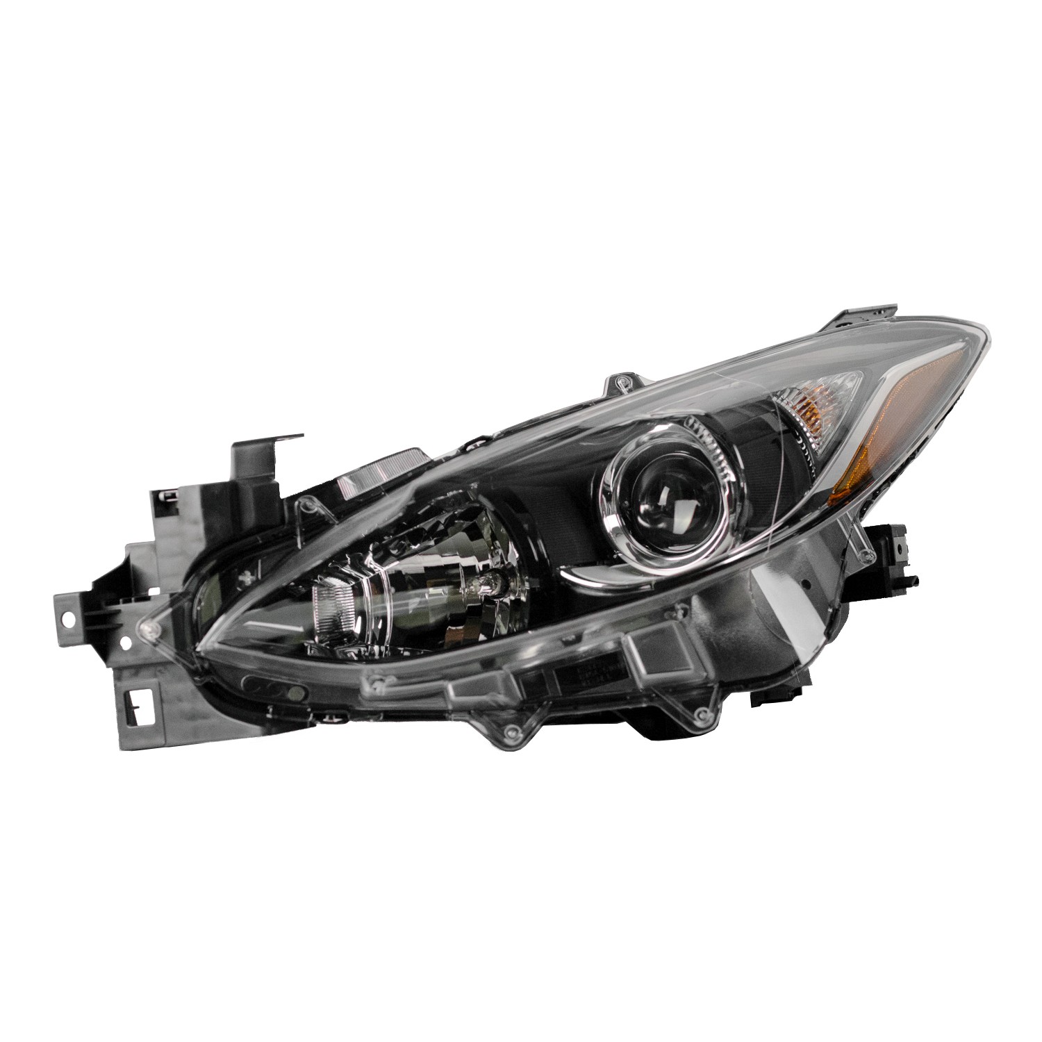 Headlight Lens Housing Left Halogen for Mazda 3 2014–2016