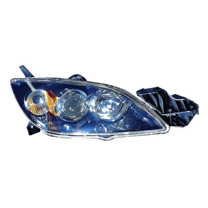 Headlight Lens Housing Right Halogen CAPA for Mazda 3 Hatchback 2004–2009