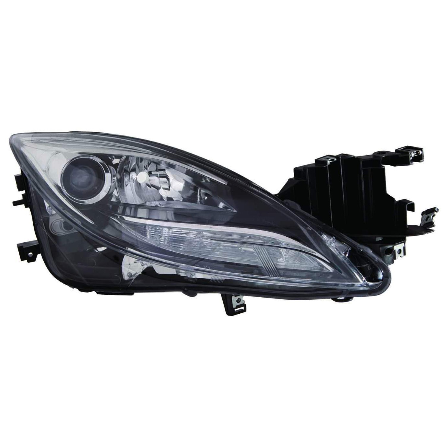 Headlight Lens Housing Right Halogen CAPA for Mazda 6 2011–2013