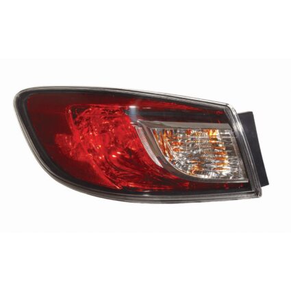 Tail Light Assembly Left Standard Type CAPA for Mazda 3 Sedan 2010–2013
