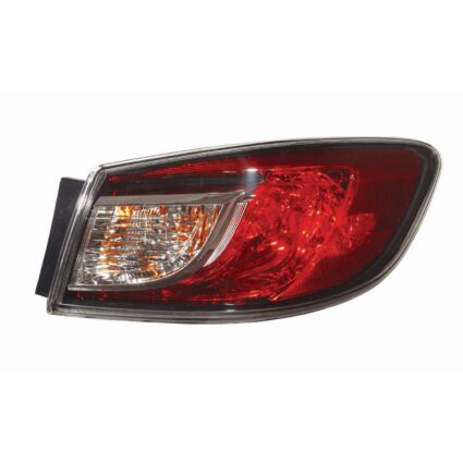 Tail Light Assembly Right Standard Type CAPA for Mazda 3 Sedan 2010–2013