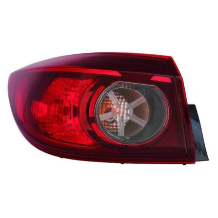 Tail Light Assembly Left Outer Bulb Type Mexico Built for Mazda 3 Sedan 2014–2018