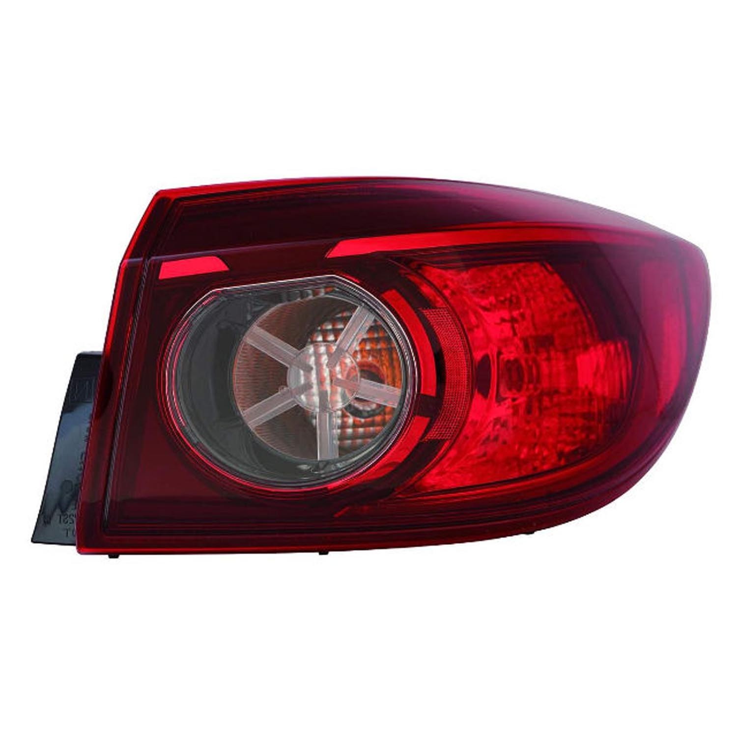 Tail Light Assembly Right Outer Bulb Type Mexico Built for Mazda 3 Sedan 2014–2018