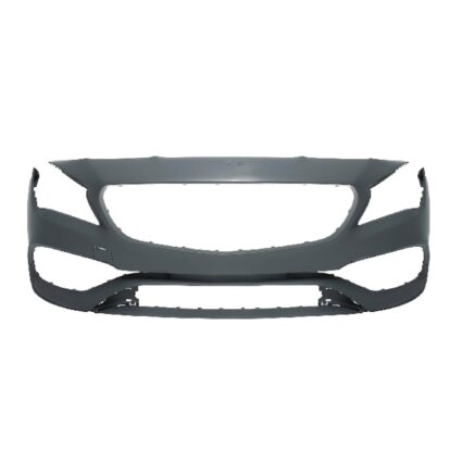 Bumper Cover Front C117 w/Aero Pkg w/Active Park Assist Primed CAPA for Mercedes-Benz CLA45 AMG 2017–2019